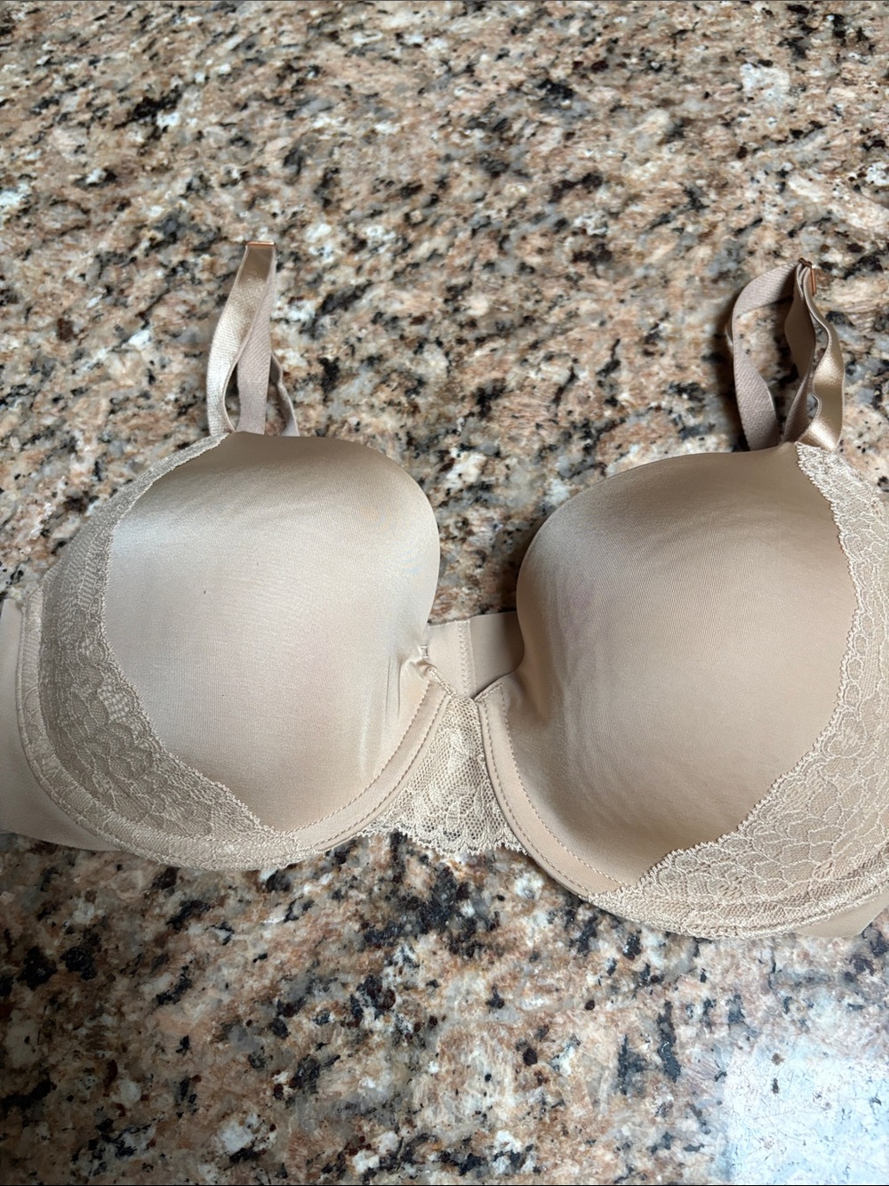 Soma Nude Lace-Trim T-Shirt Bra
